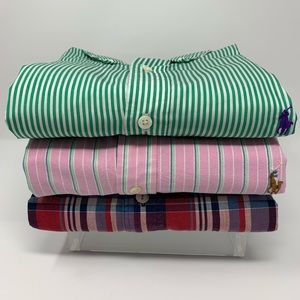 Lot of 3 Polo Ralph Lauren XXL Long Sleeve Shirts